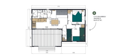Premium 38m² 3-bedroom chalet - — 9