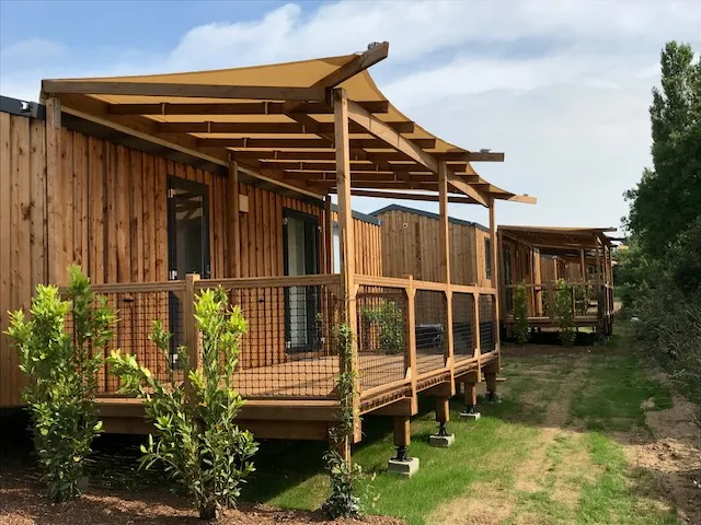 Location - Mobil Home Prestige - 27M²  2 Chambres (Clim, Tv, Lv) - - Camping Beau Rivage