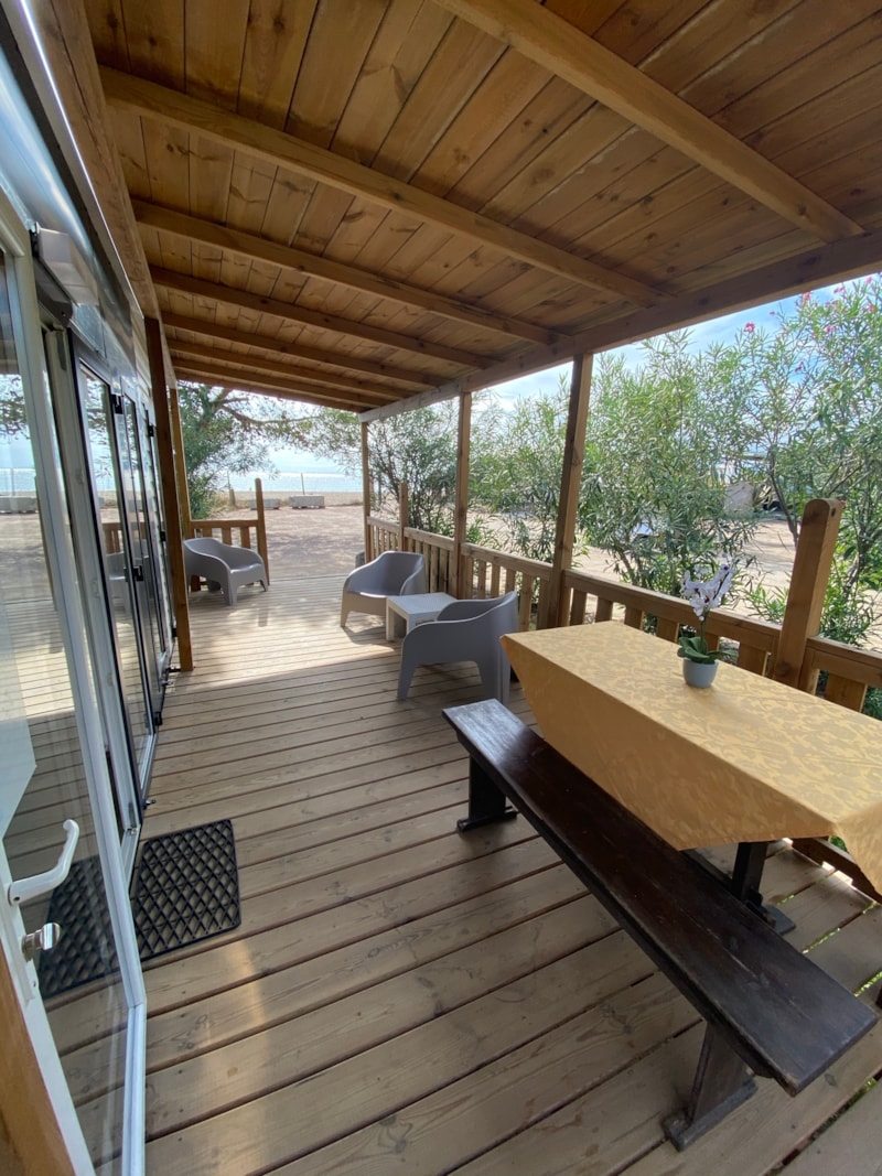 Luxe Stacaravans (6 bedden) Eerste rij