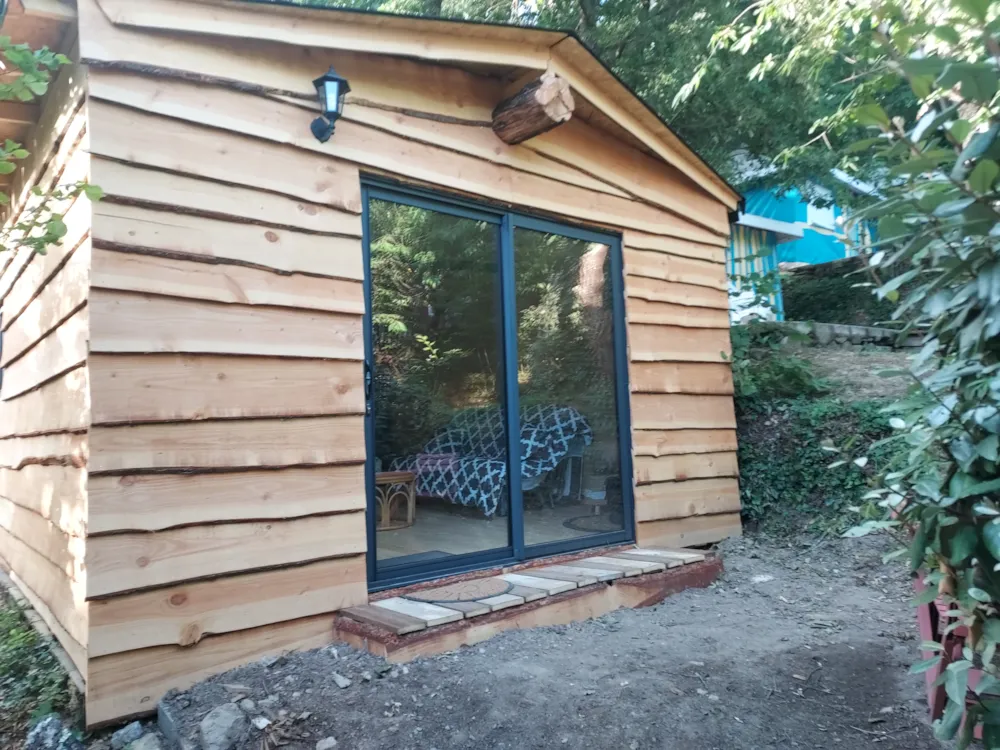 Location - Chalet Bois 28M² - Camping Les Cerisiers