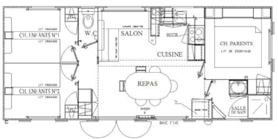 Mobil home Premium FLORES 3 bedrooms