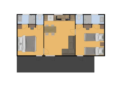 Location - Mobil-Home Buissonniere (2 Salles De Bains) - image n°6 - RCN Belledonne