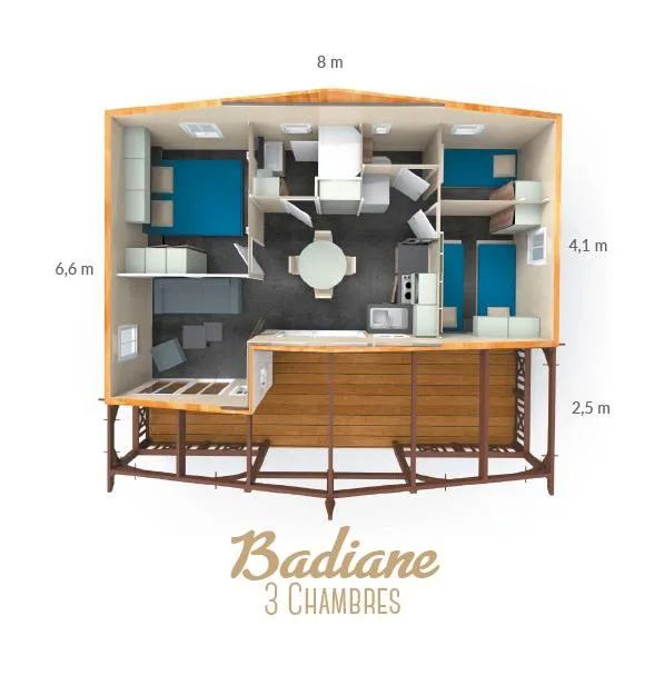 Chalet Badiane 2 Chambres