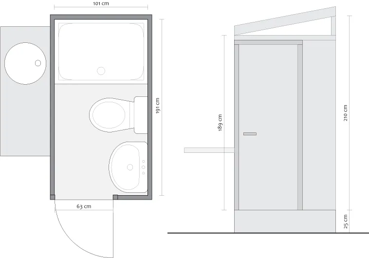 Emplacement Oleandri 6X8 M. Avec Sanitaires