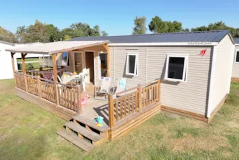 Mietunterkunft - Mobilheim Premium - 4 Schlafzimmer - Camping du Vieux Moulin