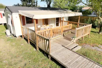 Mietunterkunft - Mobilheim Barrierefrei Grand Confort  - 2 Schlafzimmer - Camping du Vieux Moulin