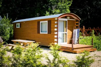 Mietunterkunft - Ungewöhnliche Premium Planwagen Arizona 1 Schlafzimmer 17M² - Flower Camping  A La Rencontre du Soleil