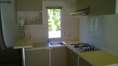 Mobile Home Belledonne Comfort 32m² - 3 bedrooms + uncovered terrace + plancha -