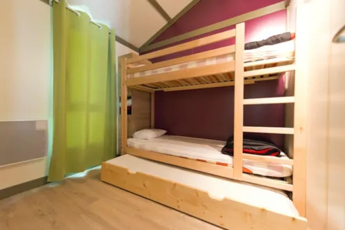 Location - Chalet Sekoya Premium 35M² - 2 Chambres + Terrasse 17M² + Plancha + Tv + Lave-Vaisselle - - image n°7 - Flower Camping  A La Rencontre du Soleil
