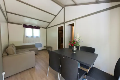 Location - Chalet Sekoya Premium 35M² - 2 Chambres + Terrasse 17M² + Plancha + Tv + Lave-Vaisselle - - image n°2 - Flower Camping  A La Rencontre du Soleil
