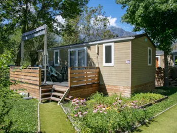Huuraccommodatie(s) - Mobilhome Belledonne Premium 32 M² - 3 Slaapkamers + Onoverdekt Terras + Plancha + Vaatwasser - - Flower Camping  A La Rencontre du Soleil