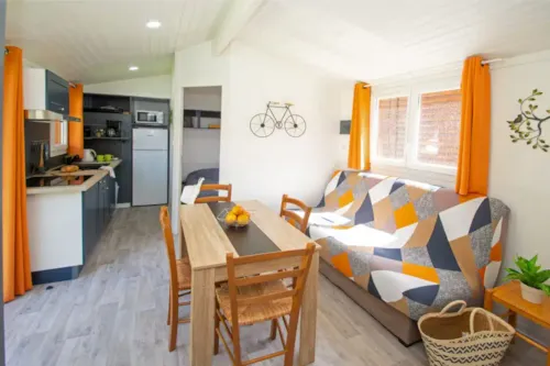 Mietunterkunft - Mobilheim Missouri Komfort 26 M² - 2 Schlafzimmer + Terrasse + Plancha - - image n°2 - Flower Camping  A La Rencontre du Soleil