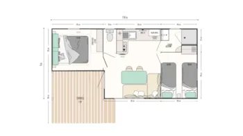 Mietunterkunft - Cottage Next Xl Country - Trasimeno Glamping Resort