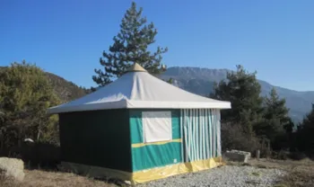Mietunterkunft - Bengali-Zelt – 25 M² – 2 Schlafzimmer – Ohne Sanitäranlagen - Clico Chic - Camping Castillon de Provence