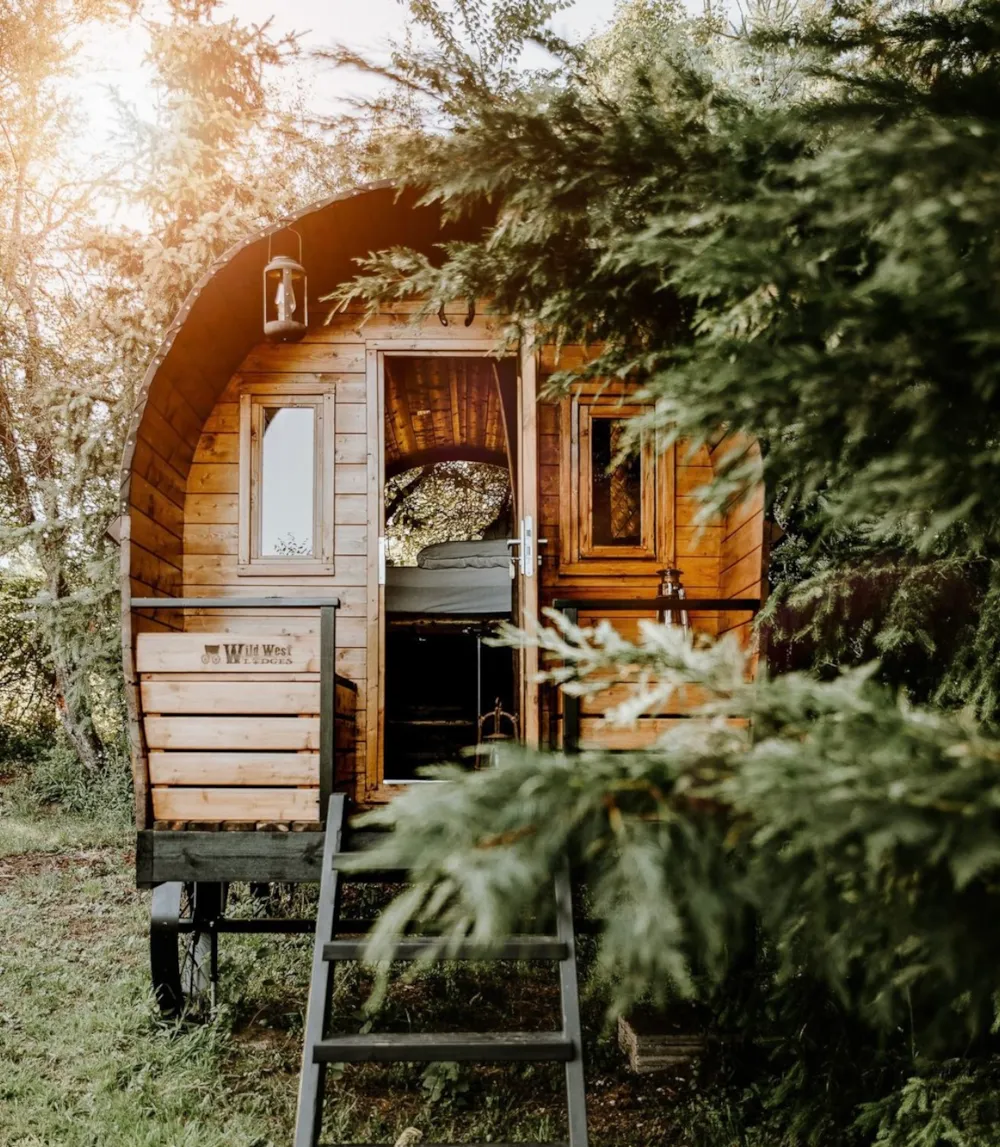 Huuraccommodatie(s) - Pipowagen Duo & Spa - Écodomaine "La Rêverie"