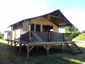 Huuraccommodatie(s) - Ecolodge Freeflower Confort 2 Slaapkamers 30M² - Zonder Privé Sanitair - Flower Camping Olivigne
