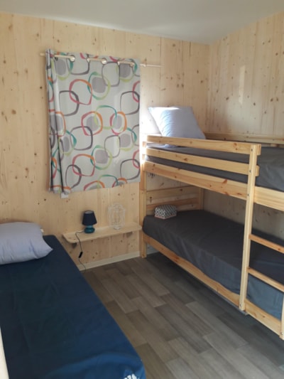 Hiker cabine 18m²  - 2 bedrooms - without private toilet blocks