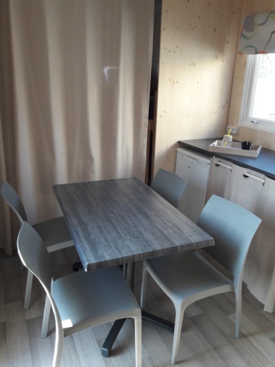 Hiker cabine 18m²  - 2 bedrooms - without private toilet blocks