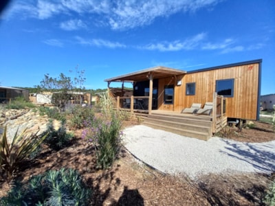 Mobile-home 3 bedrooms Premium 32m² + terrace 21m² + air-conditioning+ TV + plancha