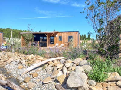 Mobile-home 3 bedrooms Premium 32m² + terrace 21m² + air-conditioning+ TV + plancha