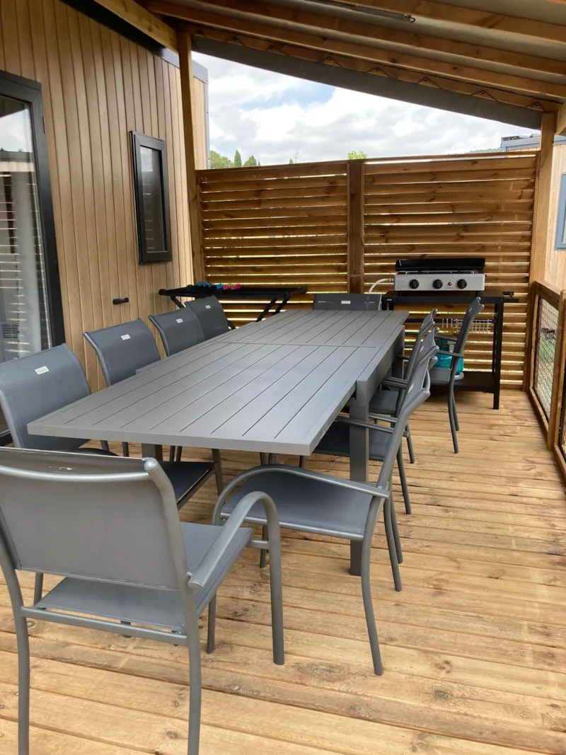 Mobil-Home Premium (35+28M²) 5 Chambres + Spa + Terrasse 44M² + Tv + Lv + Clim + Plancha + 2 Sdb