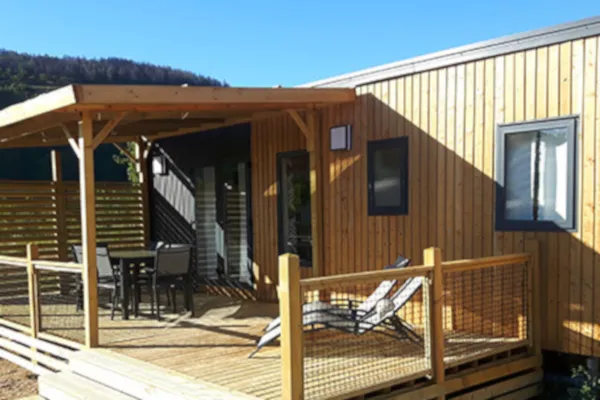 Mobil-Home Premium 38 M² 3 Chambres + Spa + Terrasse 21M² + Tv + Lv + Clim + Plancha + 2 Sdb