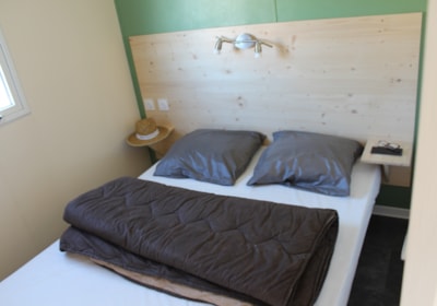 Mobile-home confort 28m² 2 bedrooms +9m² terrace +air-conditioning + TV