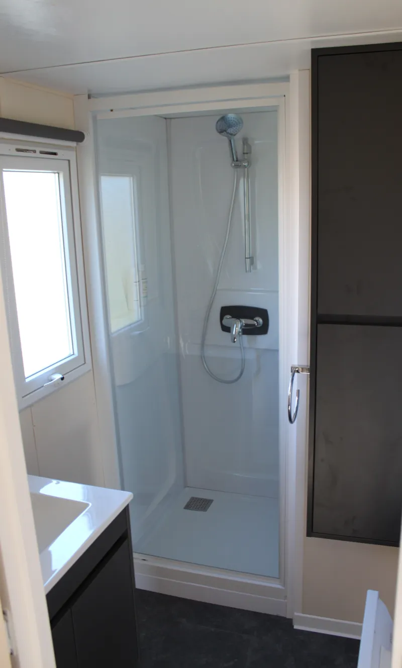 Mobil Home Confort 28M² 2 Chambres + Terrasse 9M² + Climatisation + Tv