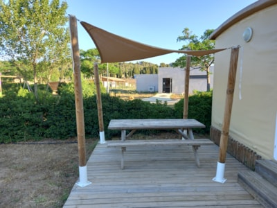Hiker cabine 18m²  - 2 bedrooms - without private toilet blocks
