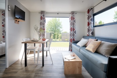 Mobile-home 1 bedroom Premium 22m² + terrace 17 m² + air-conditioning & TV+ Plancha