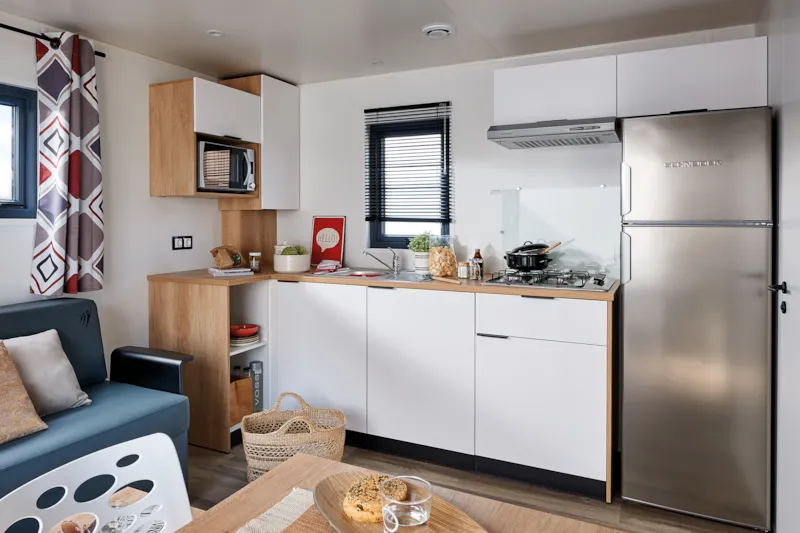 Mobil-Home Premium 22 M² 1 Chambre + Terrasse 17M² + Tv + Lv + Climatisation + Plancha