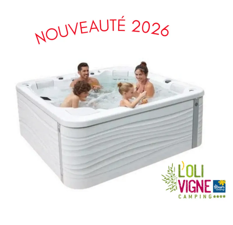 Mobil-Home Premium 38 M² 3 Chambres + Spa + Terrasse 21M² + Tv + Lv + Clim + Plancha + 2 Sdb