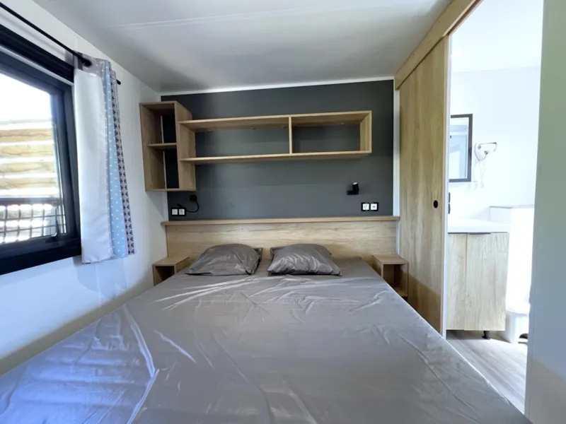 Mobil-Home Premium 38 M² 3 Chambres + Spa + Terrasse 21M² + Tv + Lv + Clim + Plancha + 2 Sdb