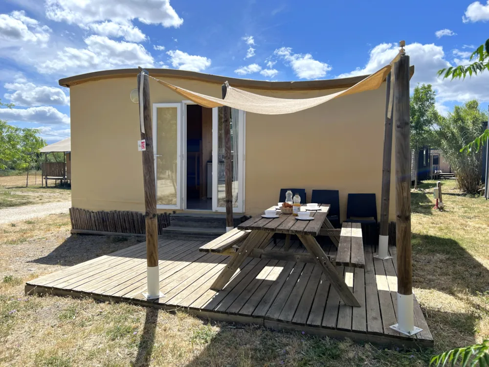 Location - Cahute Des Randonneurs 18M²  - 2 Chambres - Sans Sanitaire - Flower Camping Olivigne
