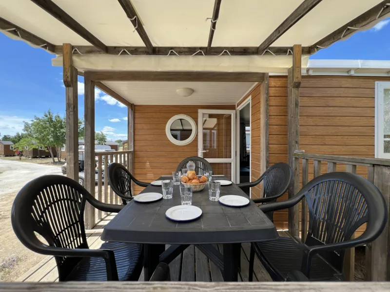 Mobil-Home Confort 32 M² 3 Chambres  + Terrasse 11M² + Clim + Tv