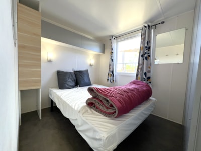 Mobile-home Confort 32m² 3 bedrooms + terrace 11m²  + air-conditioning + TV