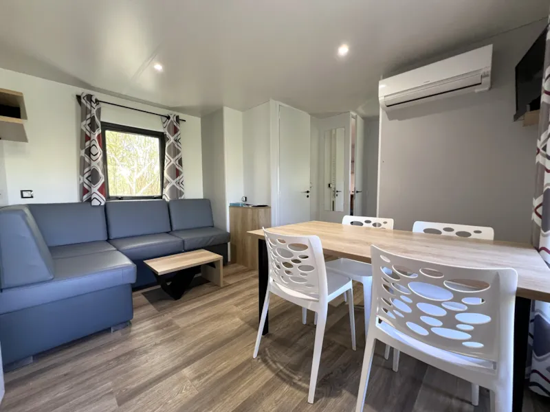 Mobil-Home Premium 32 M² 3 Chambres + Terrasse 21M² + Tv + Lv + Clim + Plancha