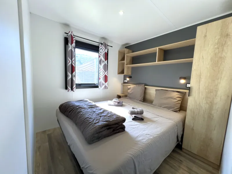 Mobil-Home Premium 32 M² 3 Chambres + Terrasse 21M² + Tv + Lv + Clim + Plancha