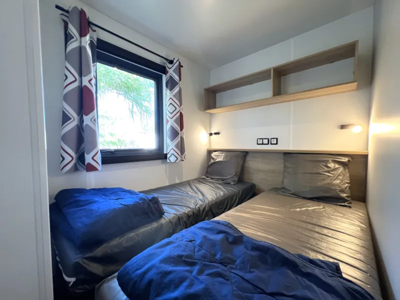 Mobil-Home Premium 32 M² 3 Chambres + Terrasse 21M² + Tv + Lv + Clim + Plancha