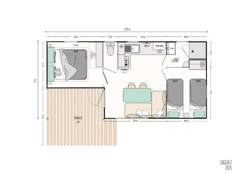 Mobil-Home Cosy 2 - 24M²