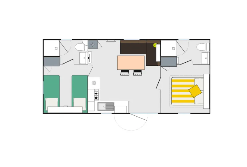 Mobil-Home Confort 2 Plus - 30M²