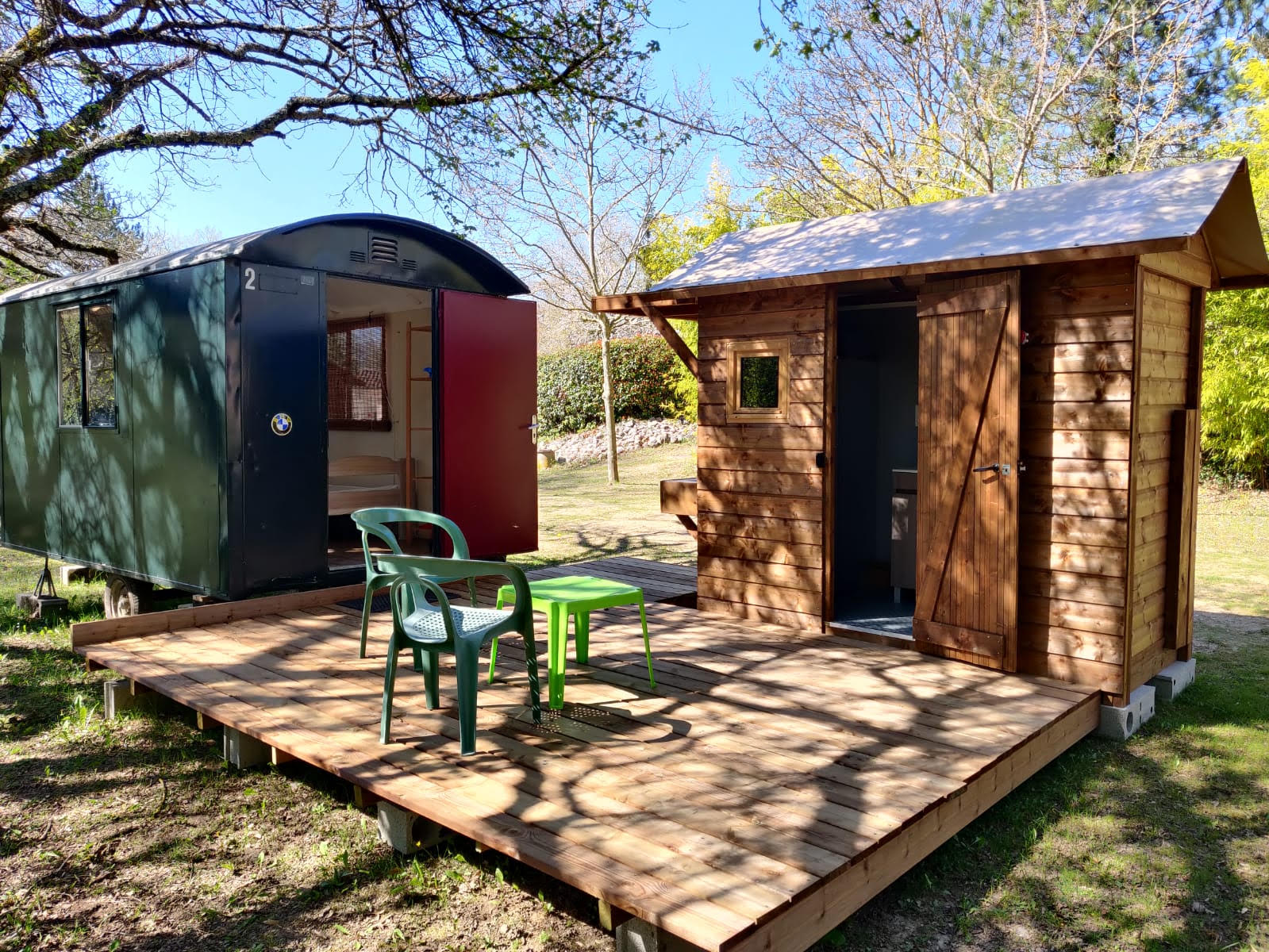 Mietunterkunft - Wohnwagen Mit Eigenem Bad - 2 Einzelbetten - - Camping La Vaugelette