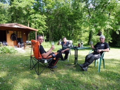 Triple Wooden Cabin - 1 double bed + 1 single bed