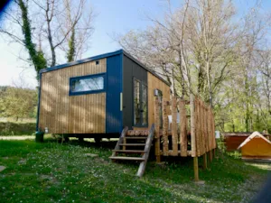 Locatif - NEU 2023 : Mobilhome Cottage - allen Komfort: Küche, WC und Badezimmer - 1 Schlafzimmer - Camping La Vaugelette