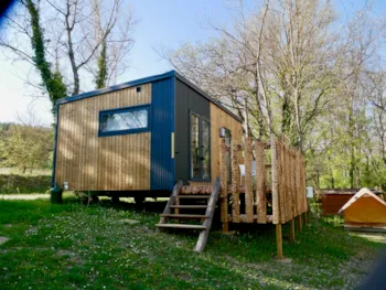 Location - Nouveaute 2023 : Mobilhome Cottage - Tout Confort : Cuisine, Wc Et Salle De Bain - 1 Chambre - Camping La Vaugelette