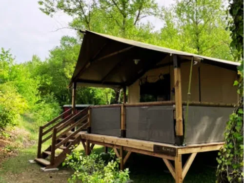 Mietunterkunft - Lodge Kenya Zelt – Mit Allem Komfort: Küche, Toilette Und Badezimmer – 2 Schlafzimmer - image n°10 - Camping La Vaugelette