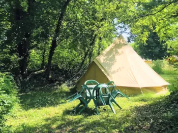 Location - Tipi - 4 Lits Simples - - Camping La Vaugelette