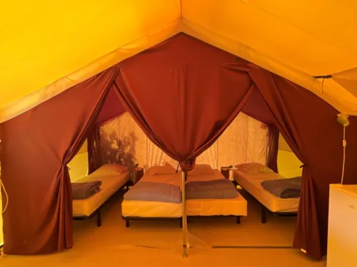 Mietunterkunft - Lodge Canada  Zelt - 4 Einzelbetten - - image n°4 - Camping La Vaugelette
