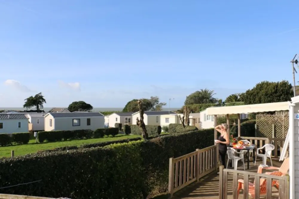 Location - Mobil-Home Belle Ile - Familial - 32M² - 3 Chambres - Camping Landrezac Plage