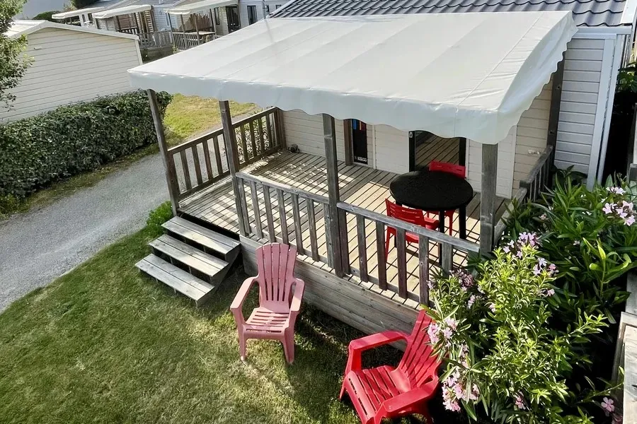 Location - Mobil-Home Houat - 22M² - 1 Chambre - Camping Landrezac Plage